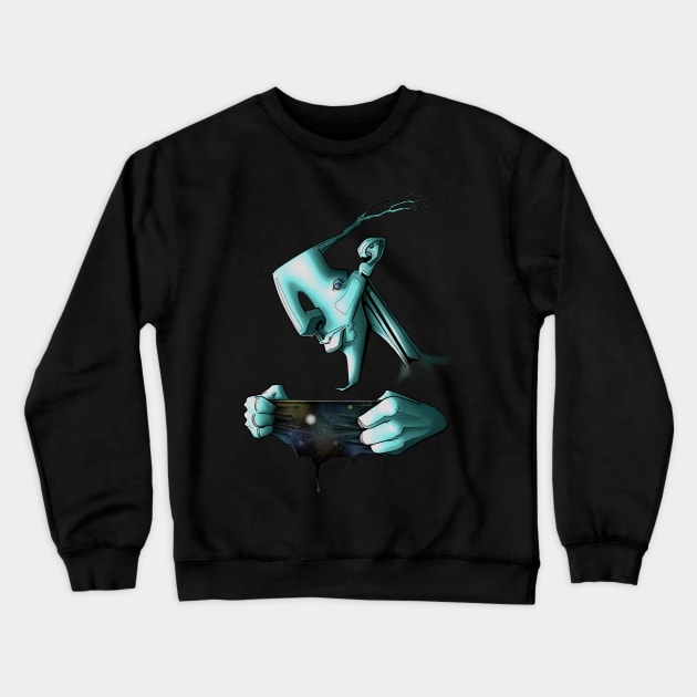 Stretch the Galaxy Crewneck Sweatshirt by Yeti Slang 